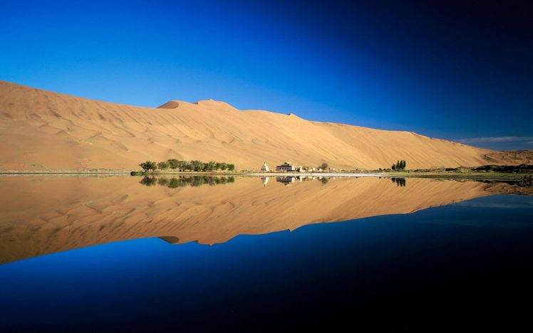 desert, Sky, Nature, Reflection, Landscape HD Wallpaper Desktop Background