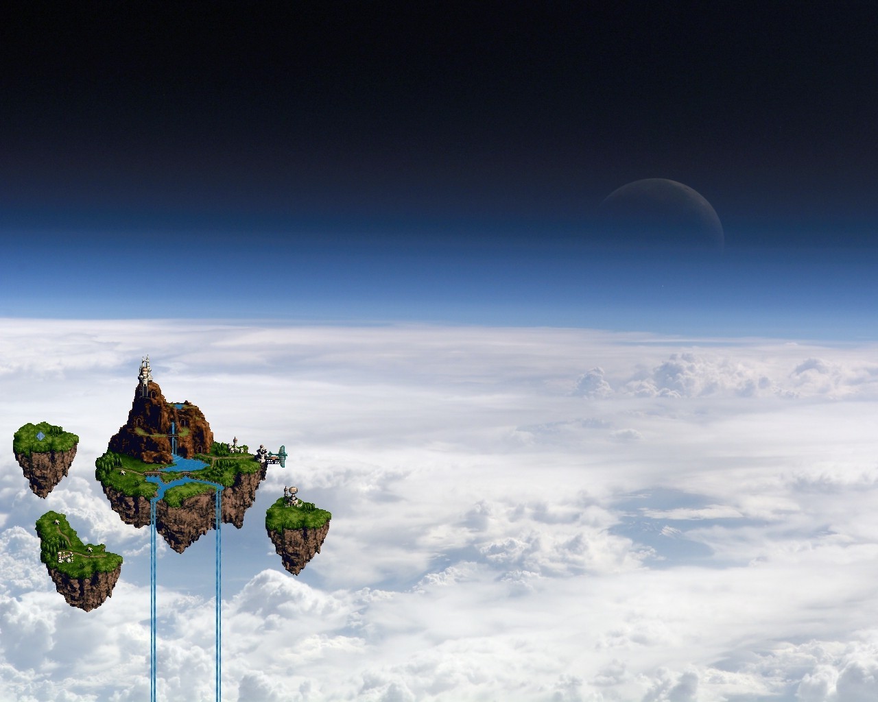 floating island Wallpaper