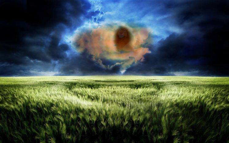 digital art, Sky, Clouds, Landscape HD Wallpaper Desktop Background