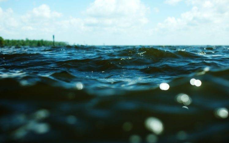 sea, Bokeh, Water, Depth of field HD Wallpaper Desktop Background