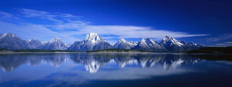 reflection, Nature, Sky, Mountains HD Wallpaper Desktop Background