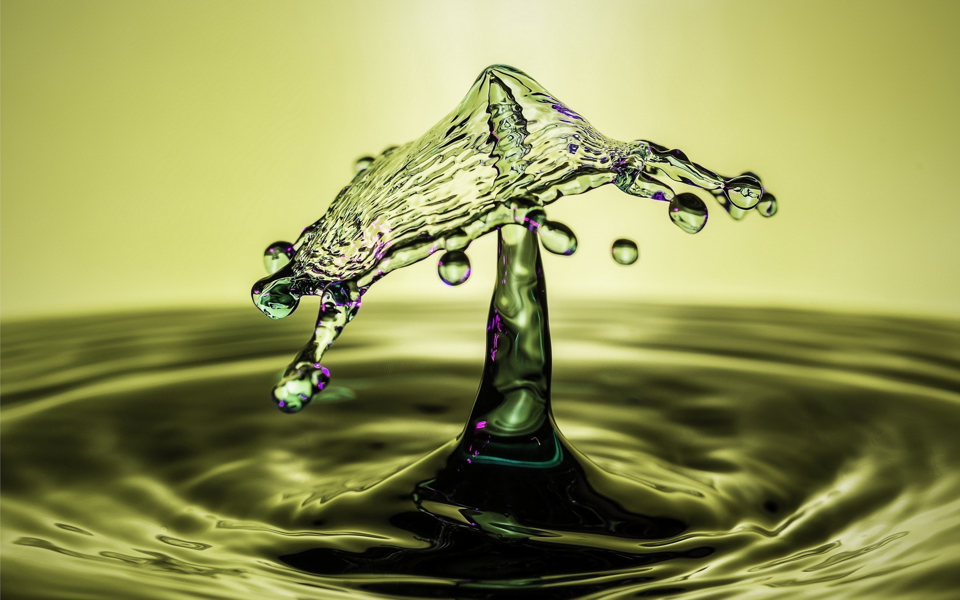 water, Water drops, Macro, Waves, Minimalism Wallpaper