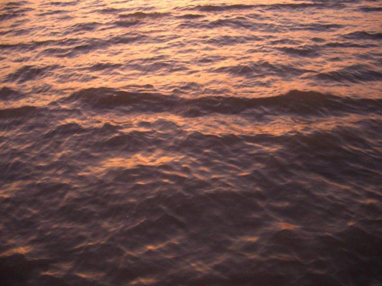 water, Waves, Warm colors HD Wallpaper Desktop Background