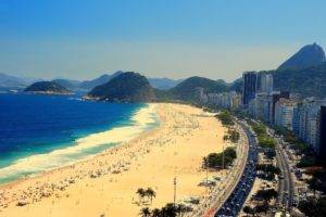 beach, City, Cityscape, Building, Brazil, Rio de Janeiro, Copacabana