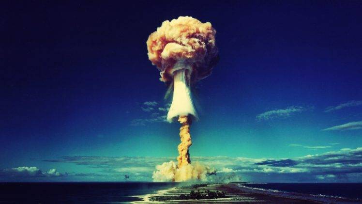 explosion, Sea, Bikini Atoll HD Wallpaper Desktop Background