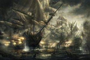 sea, Ship, War