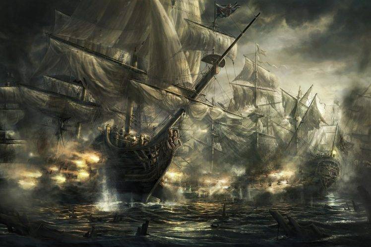 sea, Ship, War HD Wallpaper Desktop Background