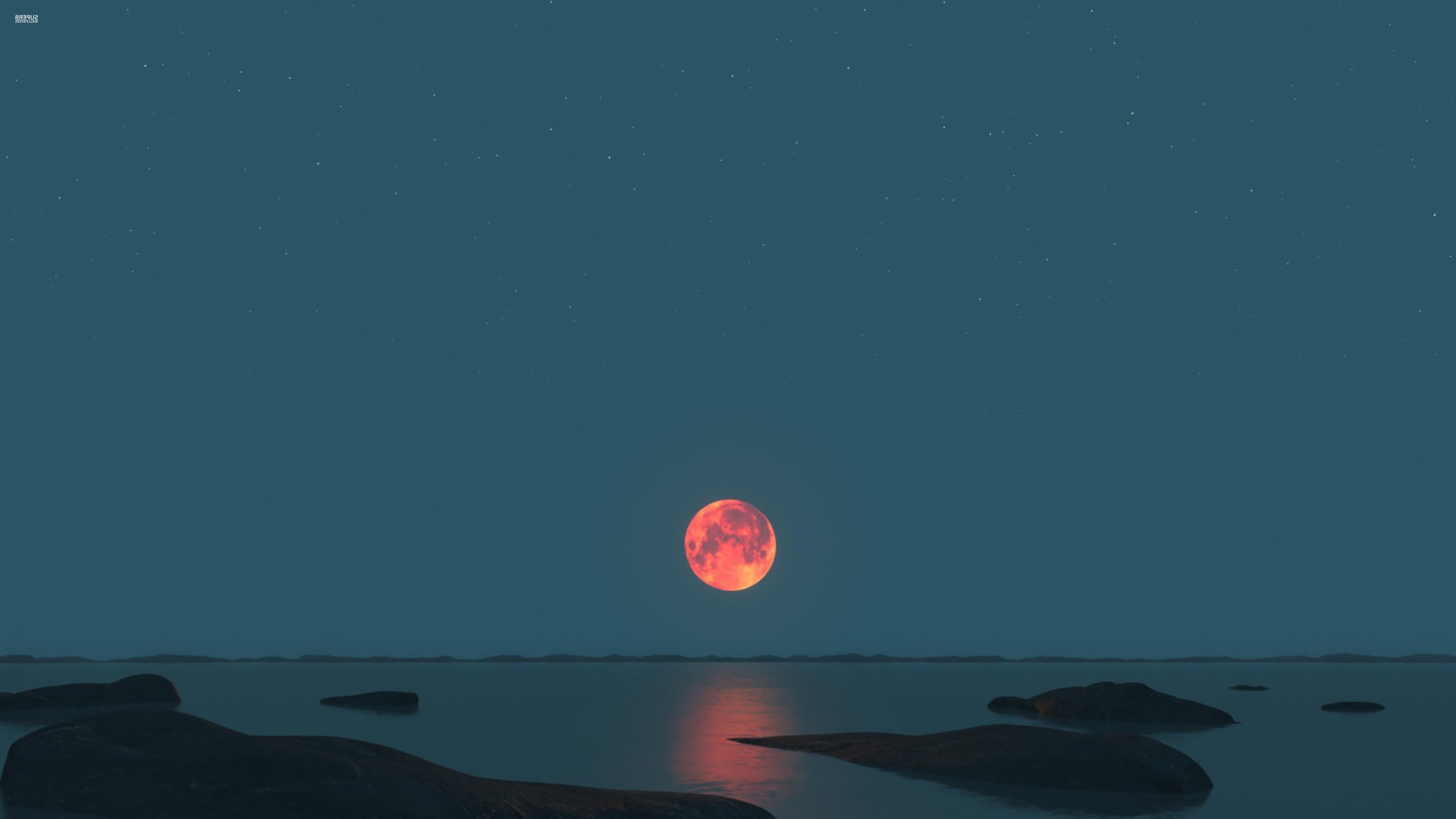 ночь луна море свет без смс