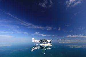 reflection, Sky, Aircraft