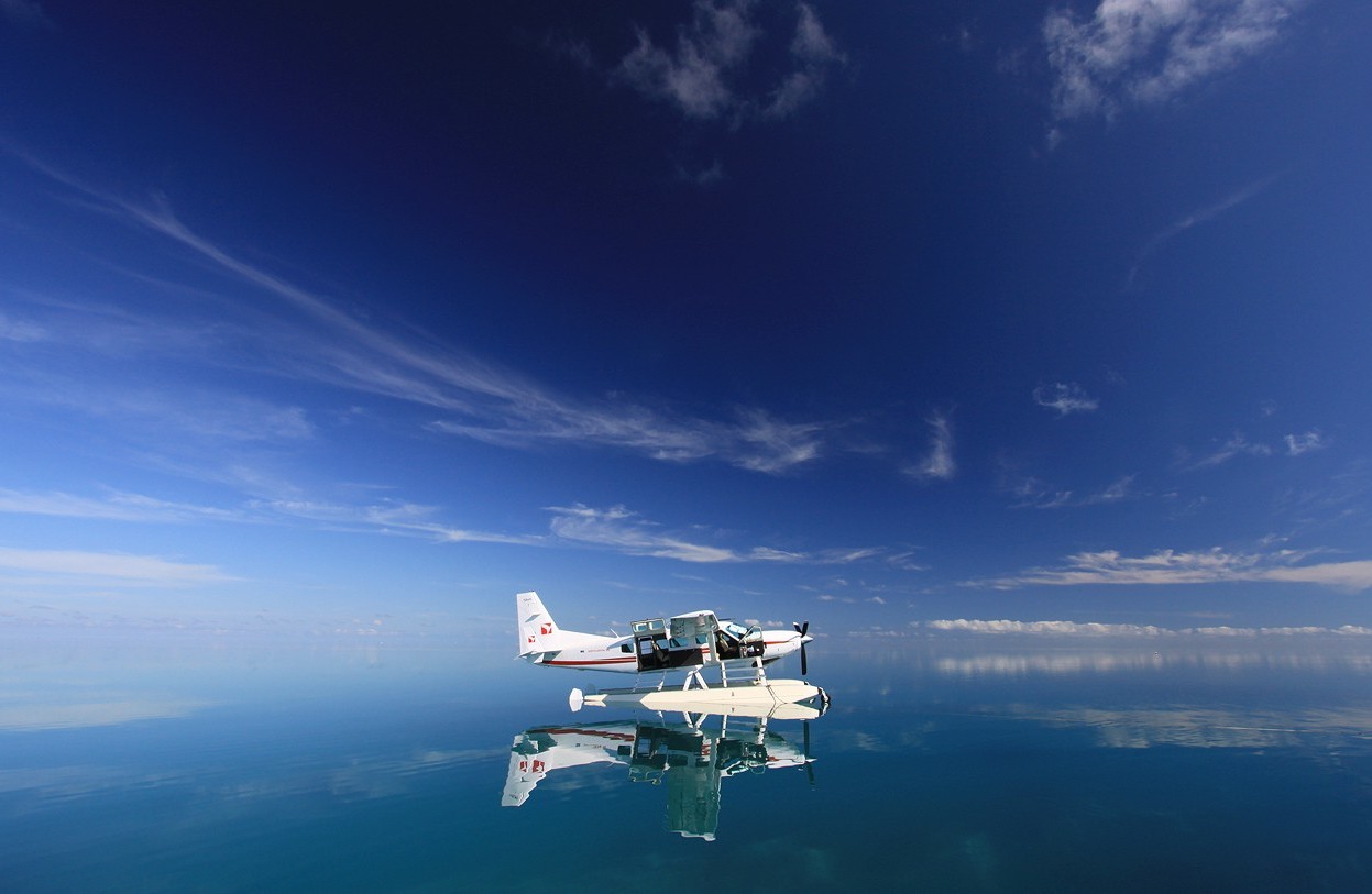 reflection, Sky, Aircraft Wallpaper