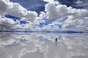 reflection, Sky, Clouds