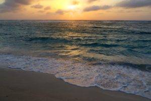 sunrise, Aruba, Beach