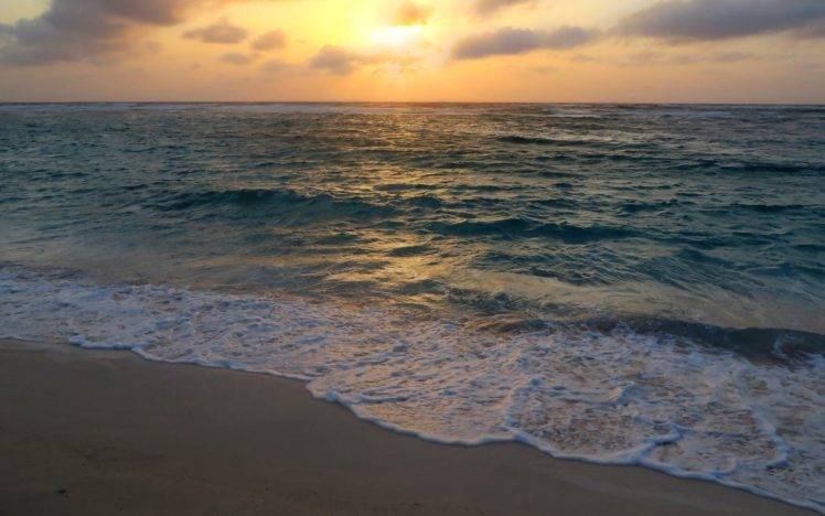 sunrise, Aruba, Beach HD Wallpaper Desktop Background