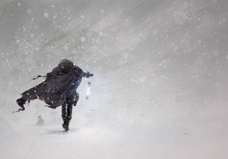 winter, Snow, Men HD Wallpaper Desktop Background