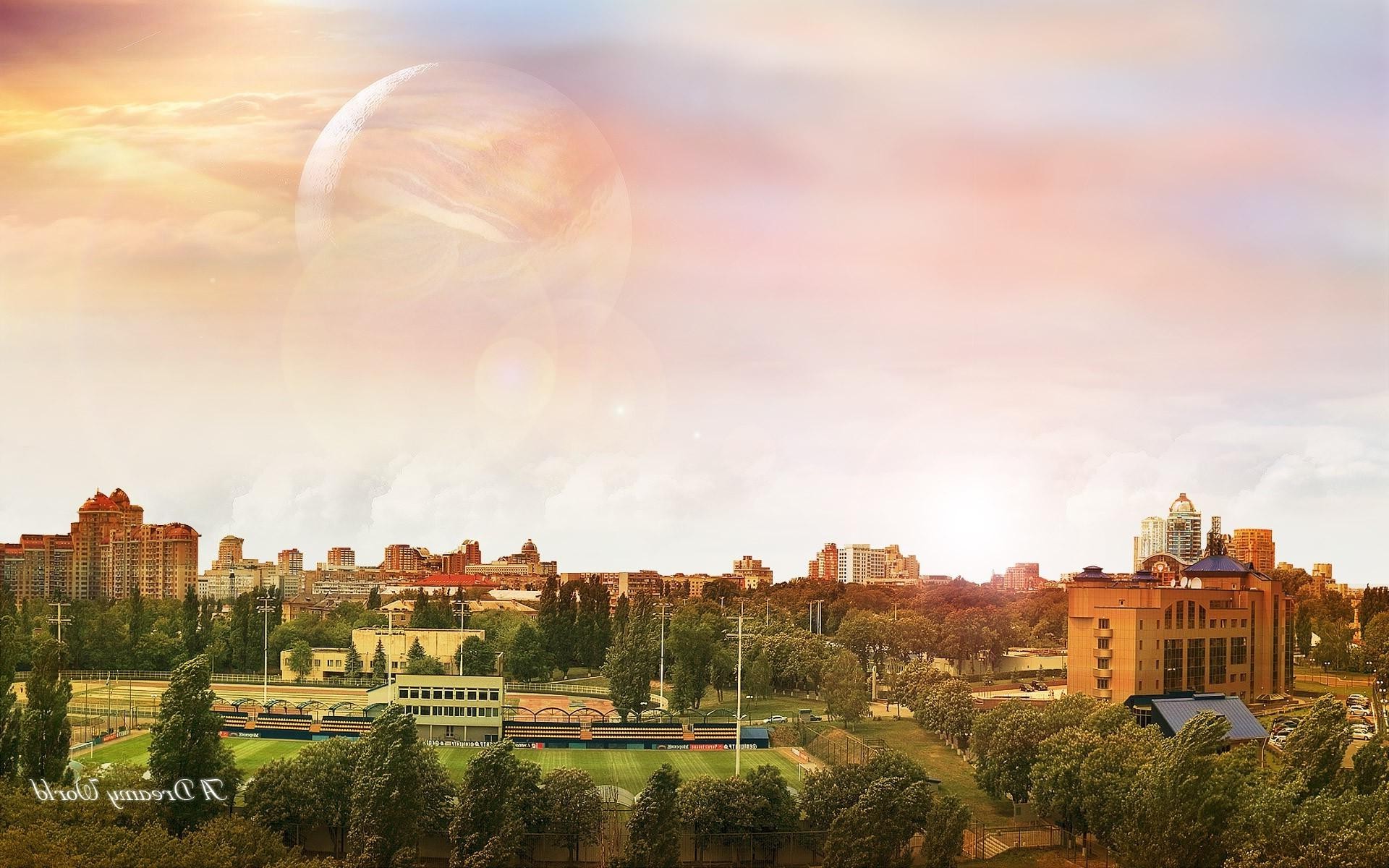 sky, Cityscape Wallpaper