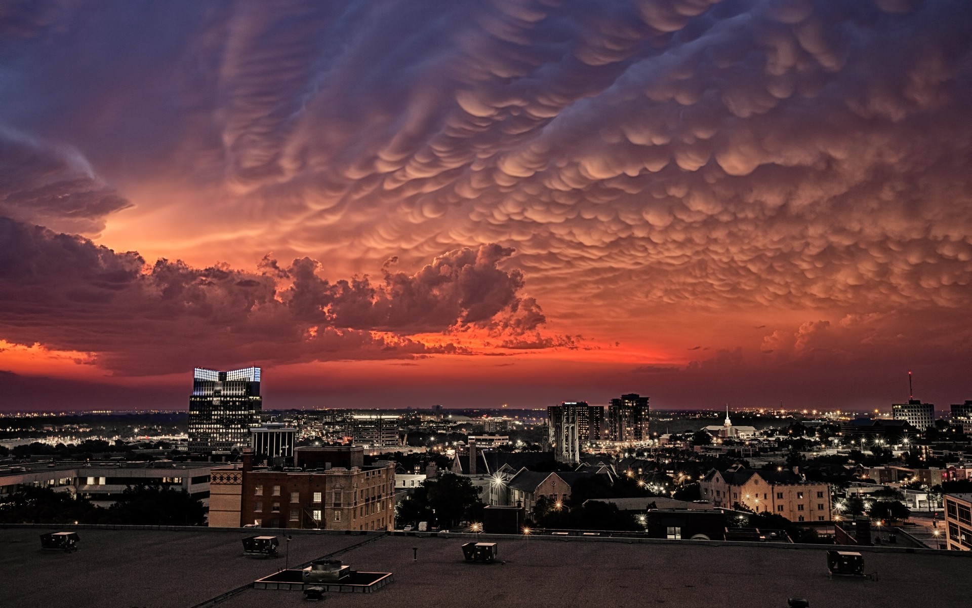 cityscape, Clouds Wallpaper
