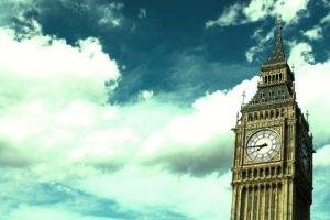 Big Ben, London, England, Architecture, Building, Sky, Cityscape, Clocks, Clouds, Clocktowers
