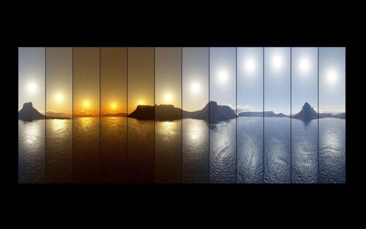 sunrise, Sunset, Sea, Reflection HD Wallpaper Desktop Background