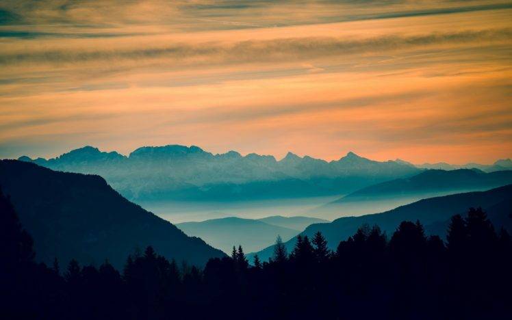 mountains, Sky, Landscape HD Wallpaper Desktop Background