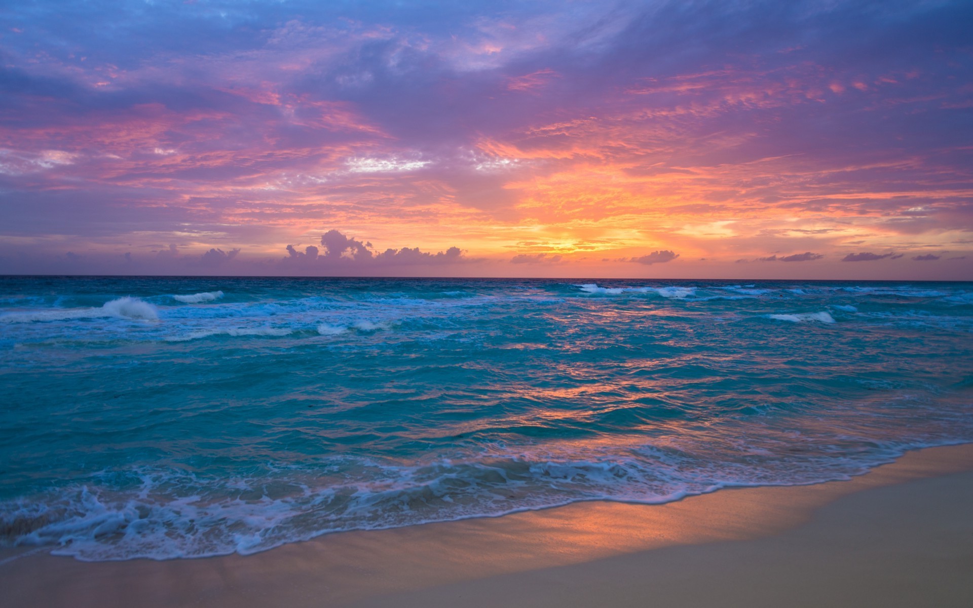 Desktop Wallpaper Beach Sunset hd, picture, image