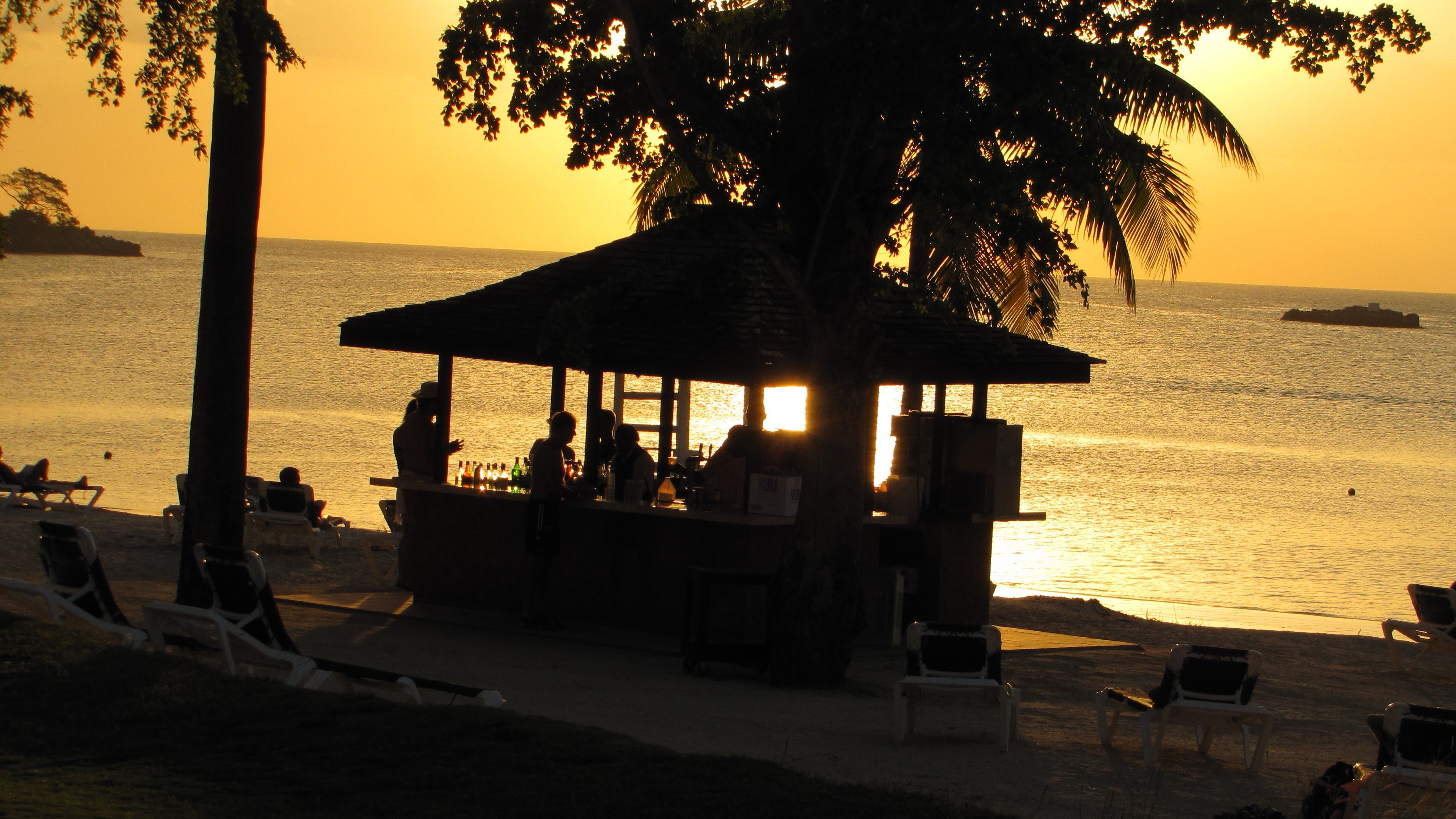 Jamaica, Sunrise, Beach, Hut, Silhouette Wallpapers HD / Desktop and Mobile...
