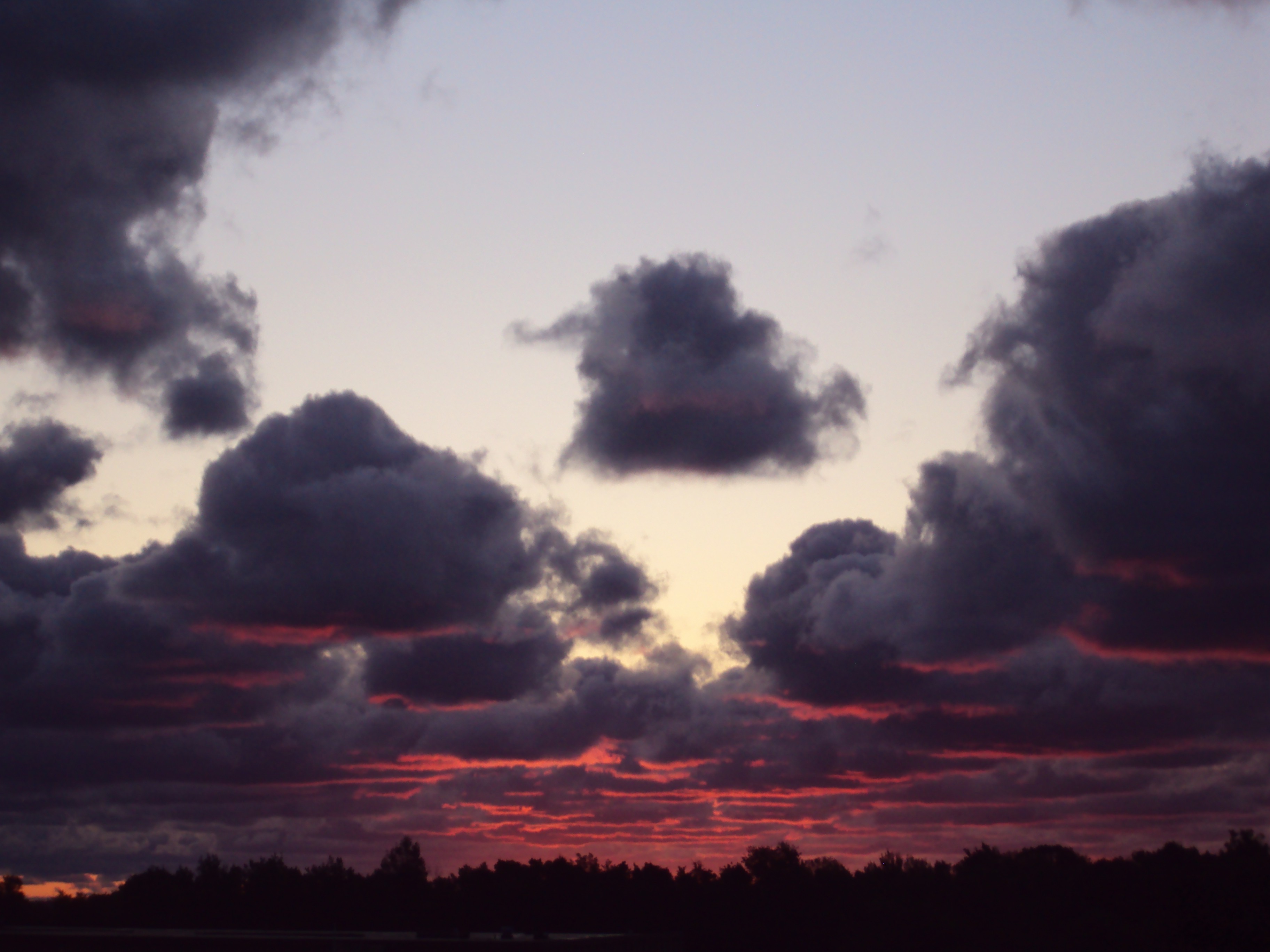 sunset, Clouds Wallpaper