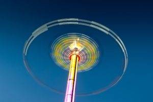 theme parks, Long exposure, Sky, Colorful