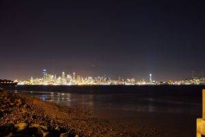 Seattle, Night, Stars, Beach