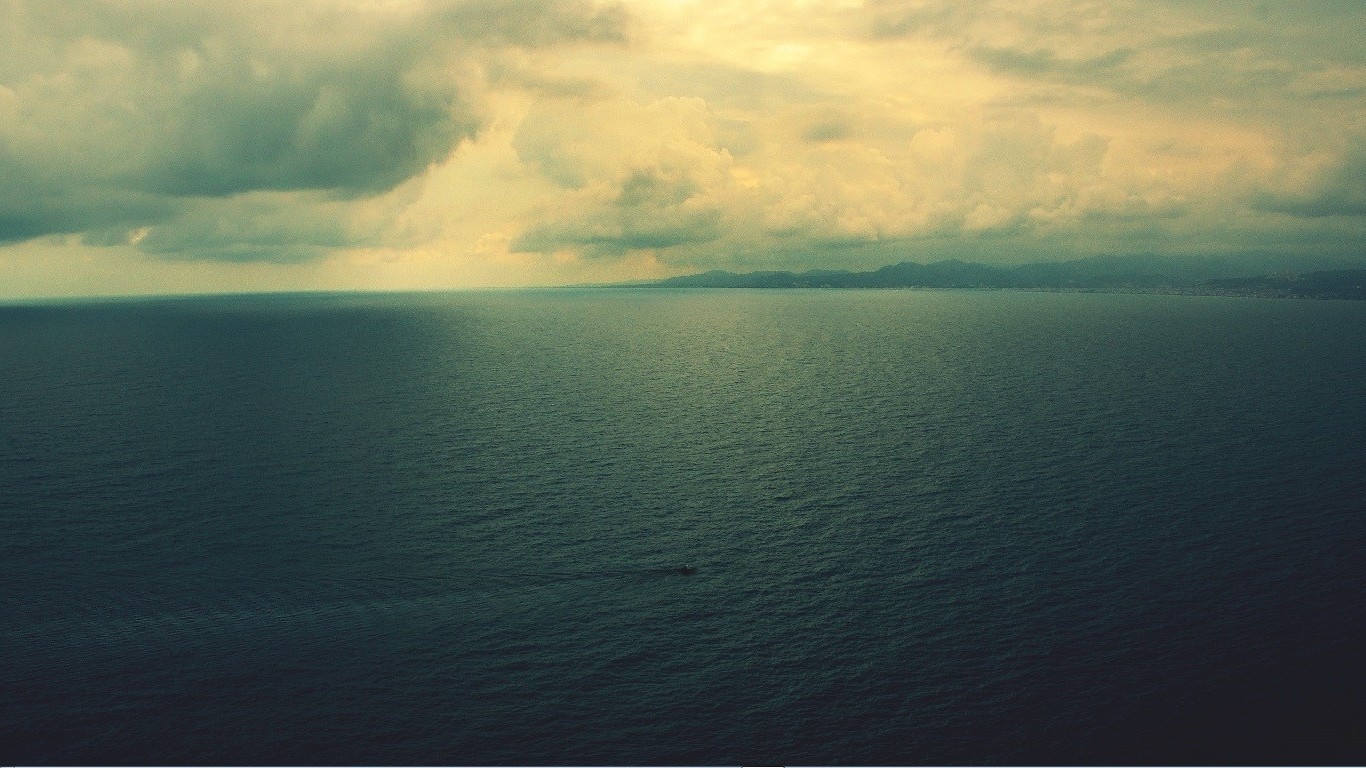 sea, Sky, Clouds, Horizon Wallpaper