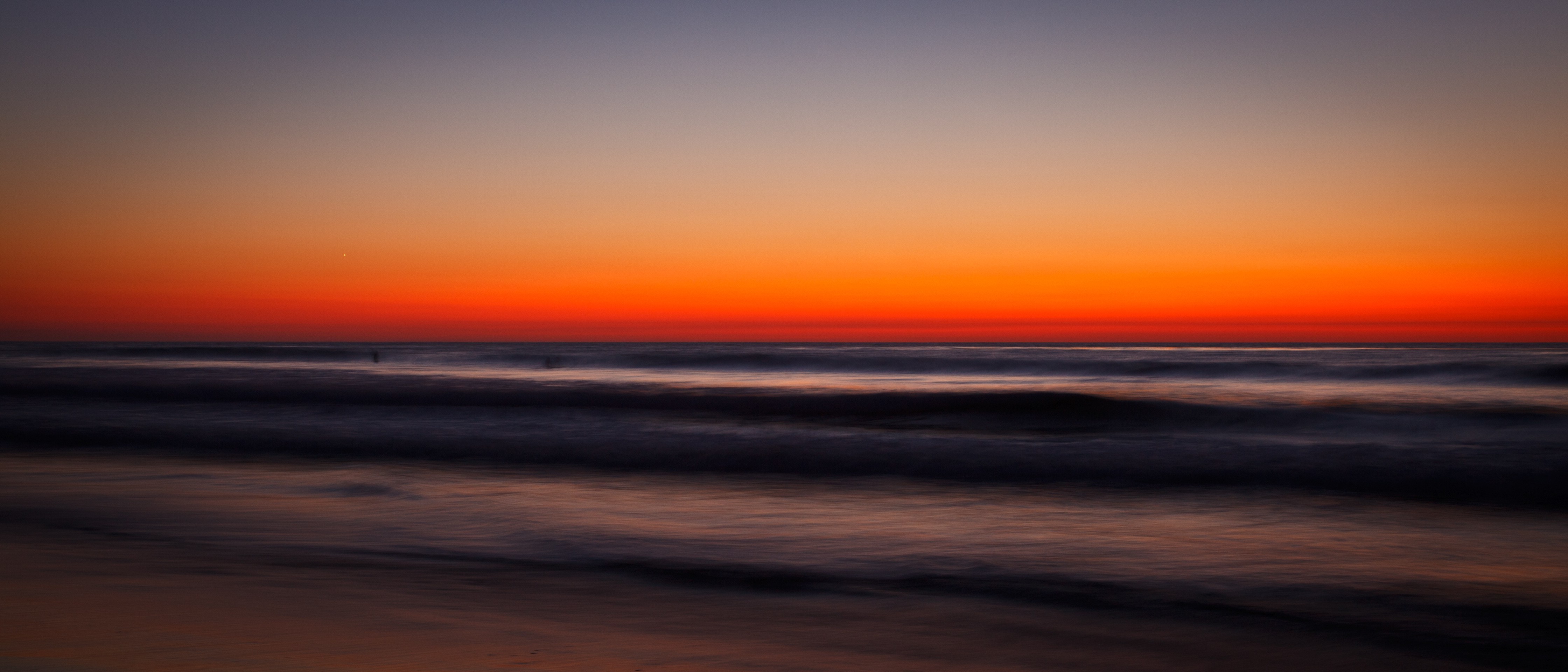 beach, Sunset, Long exposure Wallpaper