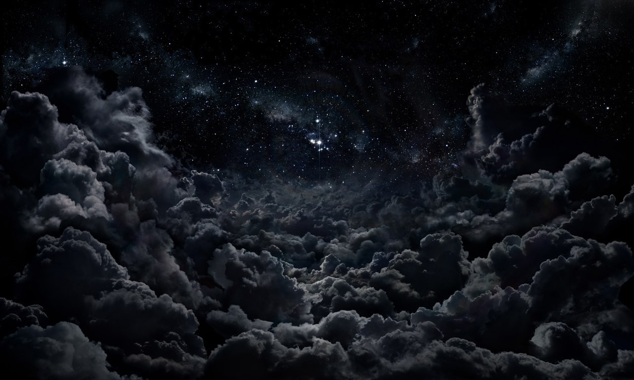 clouds, Night Wallpaper