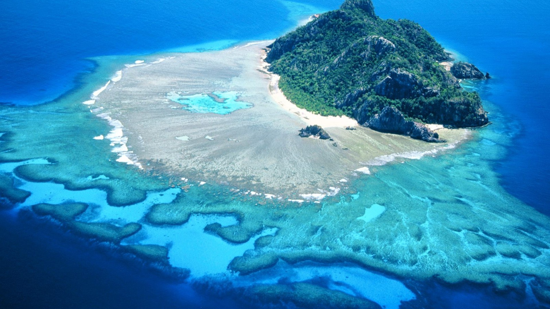 island, Sea Wallpaper