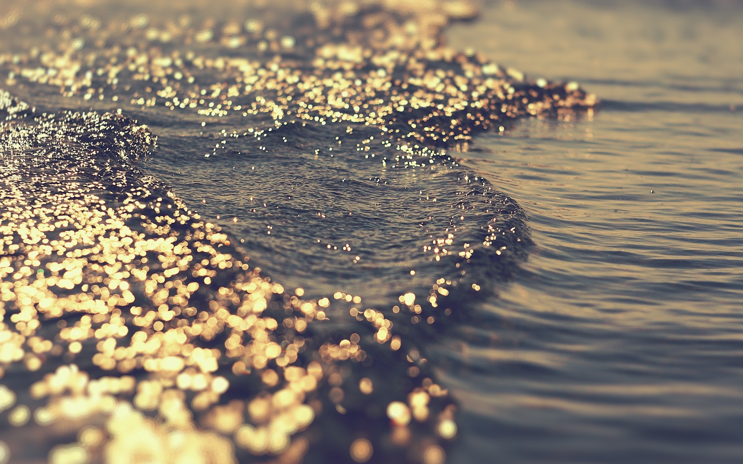 sunlight, Bokeh, Sea, Water Wallpaper