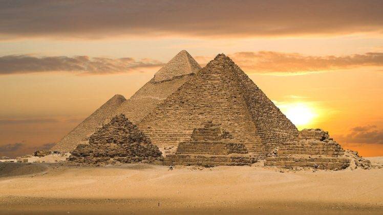 pyramid, Egypt, Desert, Architecture, Sunset HD Wallpaper Desktop Background
