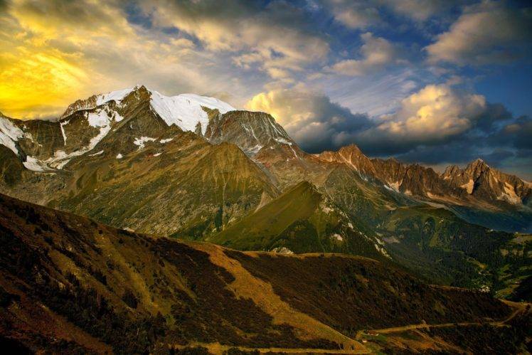 mountains, Nature, Landscape, Sky, Clouds HD Wallpaper Desktop Background