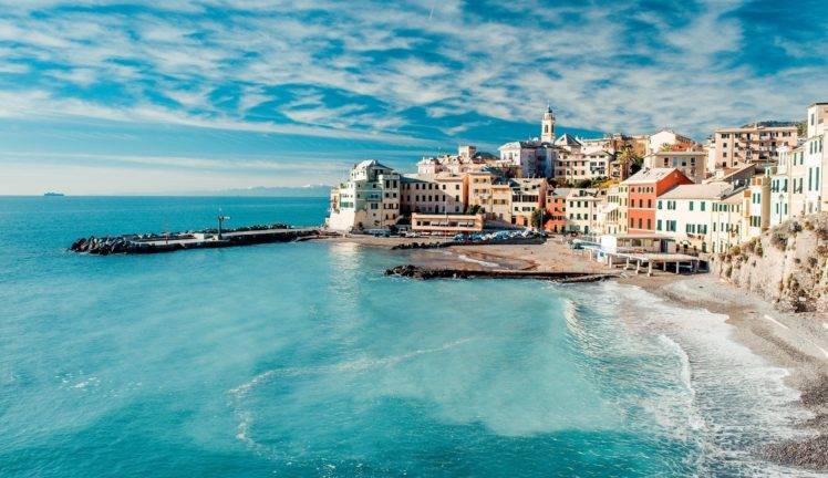 Italy, Beach, Sea, Building HD Wallpaper Desktop Background