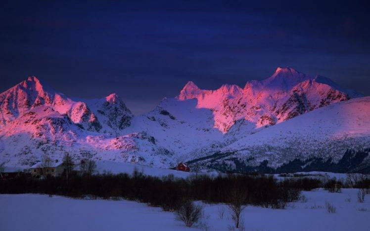 sunlight, Snow, Winter, Mountains, Landscape, Nature HD Wallpaper Desktop Background