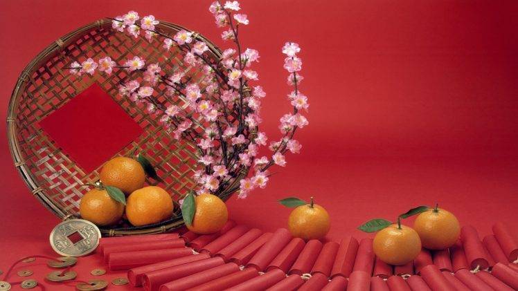 simple background, Orange, Flowers, Plants HD Wallpaper Desktop Background