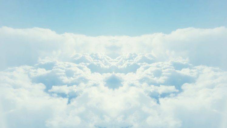 clouds, Symmetry HD Wallpaper Desktop Background