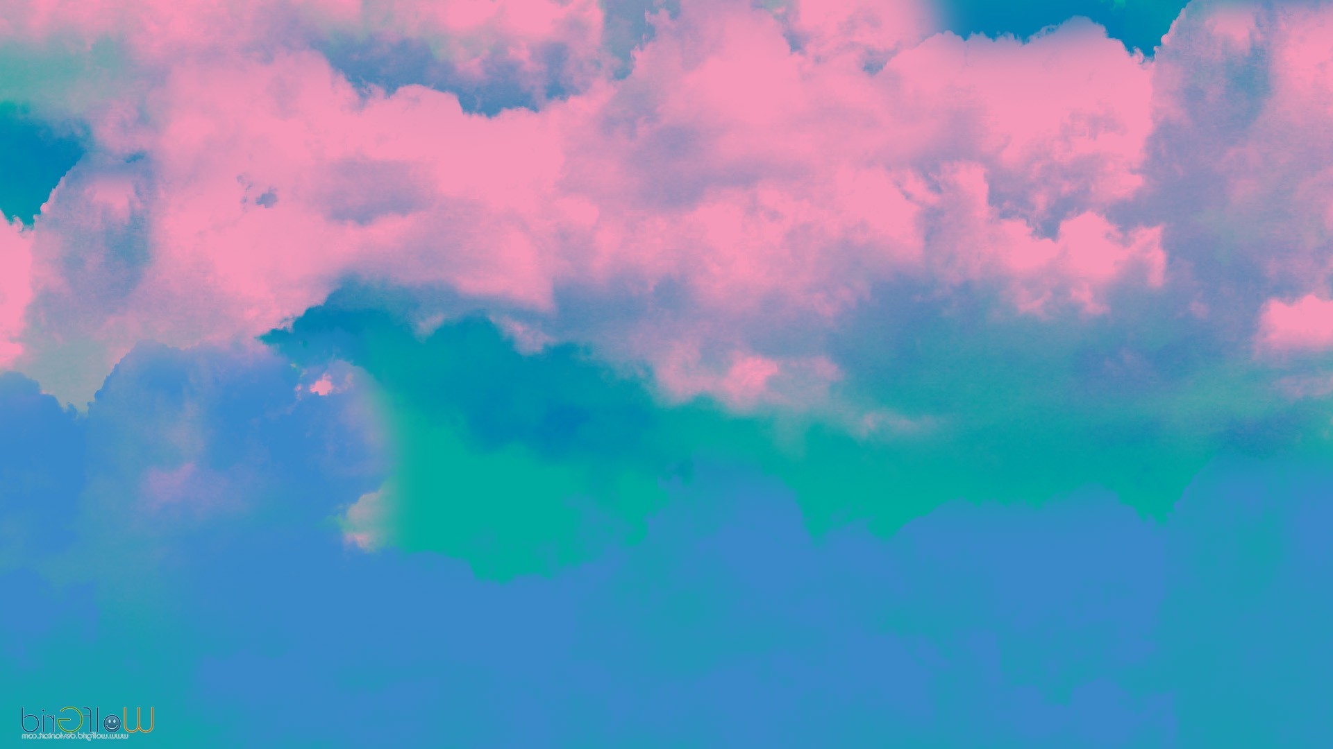 minimalism, Clouds Wallpaper