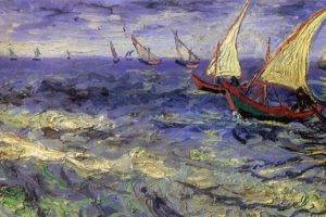 Vincent van Gogh, Boat, Painting, Sea, Artwork, Classic art