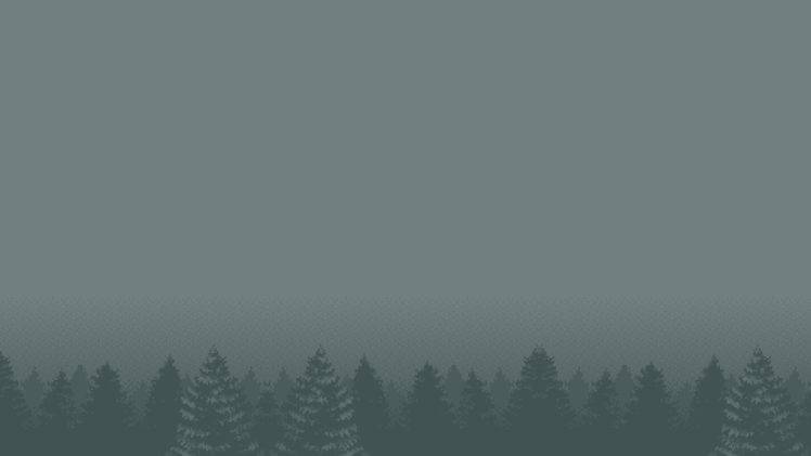 forest, Pixel art HD Wallpaper Desktop Background