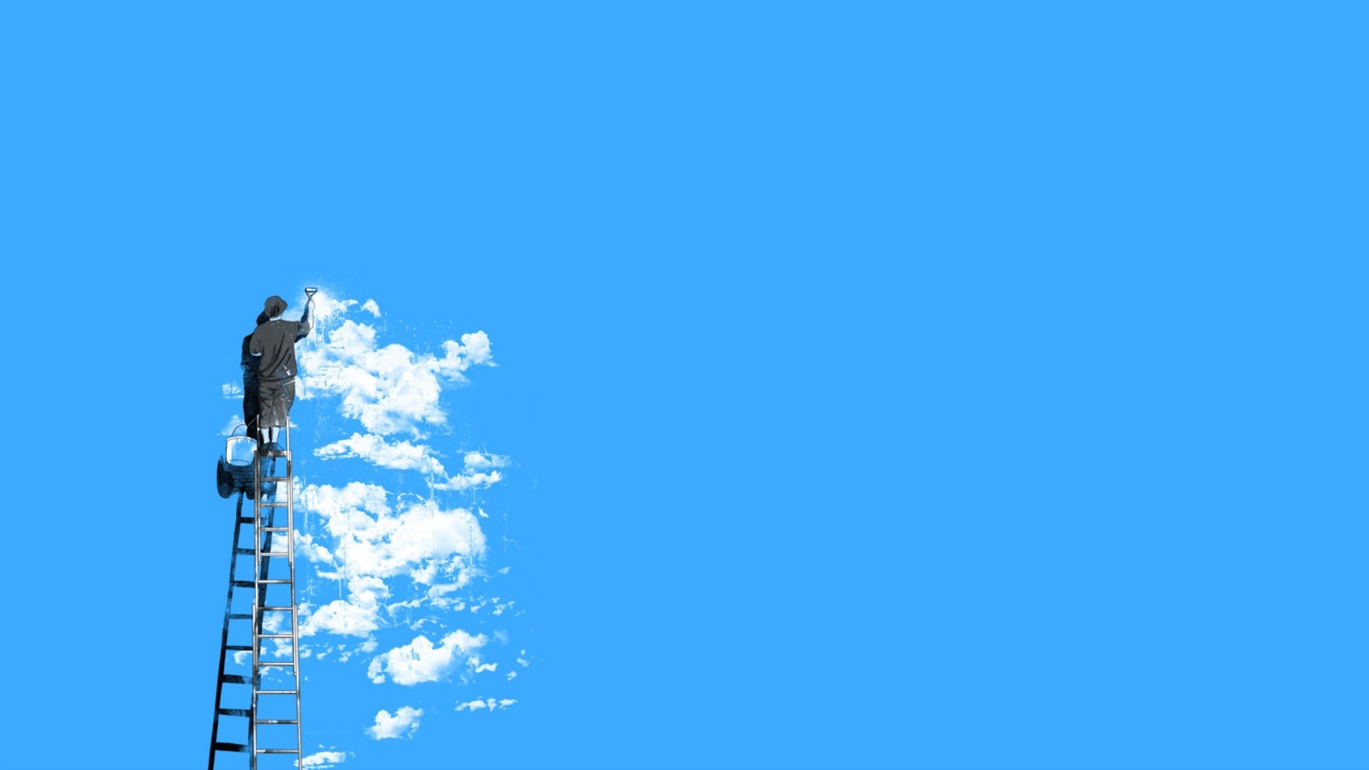 clouds, Minimalism Wallpaper