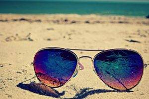 sunglasses, Beach