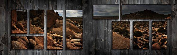 digital art, Collage, Landscape, Night, Rock HD Wallpaper Desktop Background