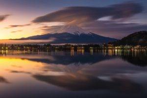 photography, Mount Fuji, Sunset
