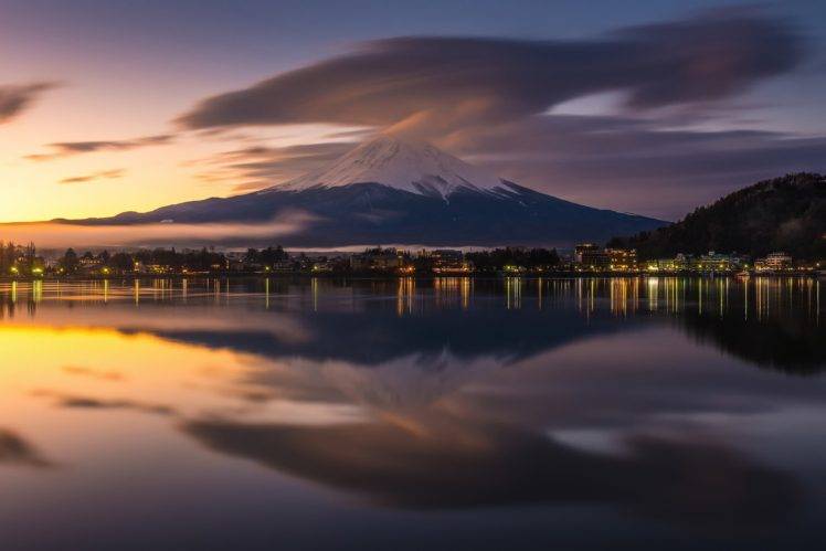 photography, Mount Fuji, Sunset HD Wallpaper Desktop Background