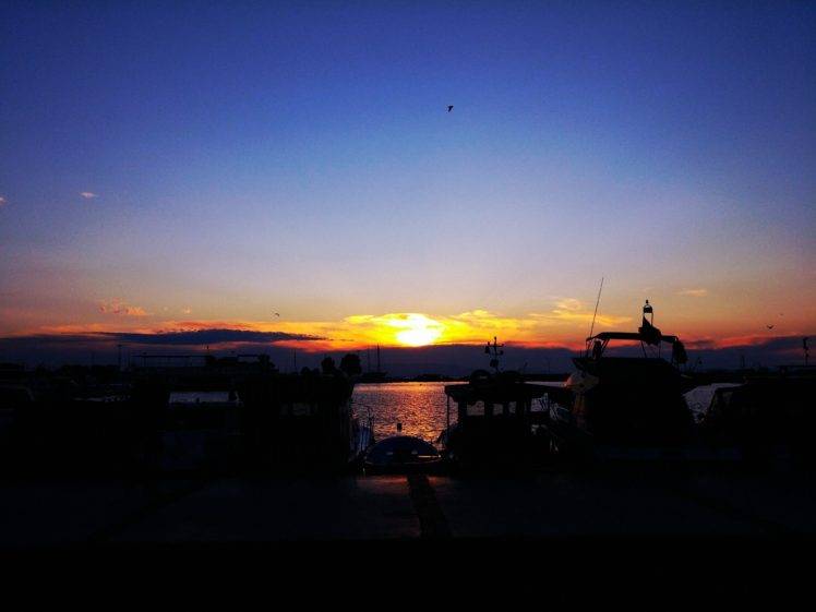 sunset, Izmir, Sea HD Wallpaper Desktop Background