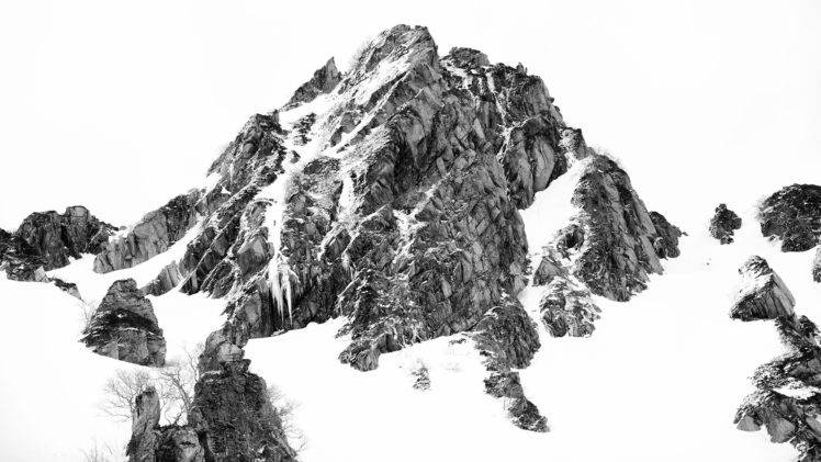 mountains, Snow, Nature, Landscape HD Wallpaper Desktop Background