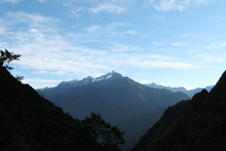 La Veronica, Peru, Mountain, Clouds, Sky, Sun rays HD Wallpaper Desktop Background